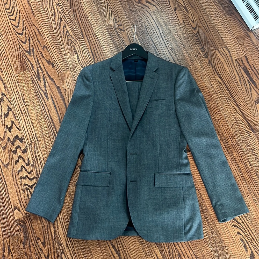 J Crew Ludlow Gray Suit